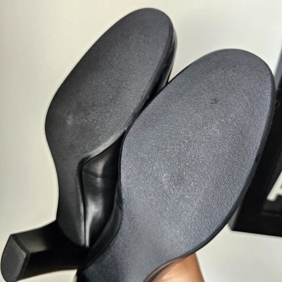 NEVER WORN FRANCO SARTO NOLAN BLACK GENUINE LEATHER PUMP SIZE 10 WOMENS - Picture 14 of 16